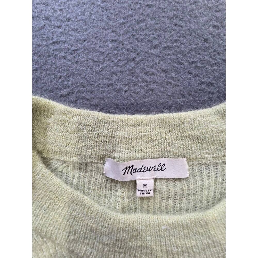 Madewell Sweater Womens Green Alpaca Blend Knit Pullover Size Medium A011309 - Picture 4 of 7